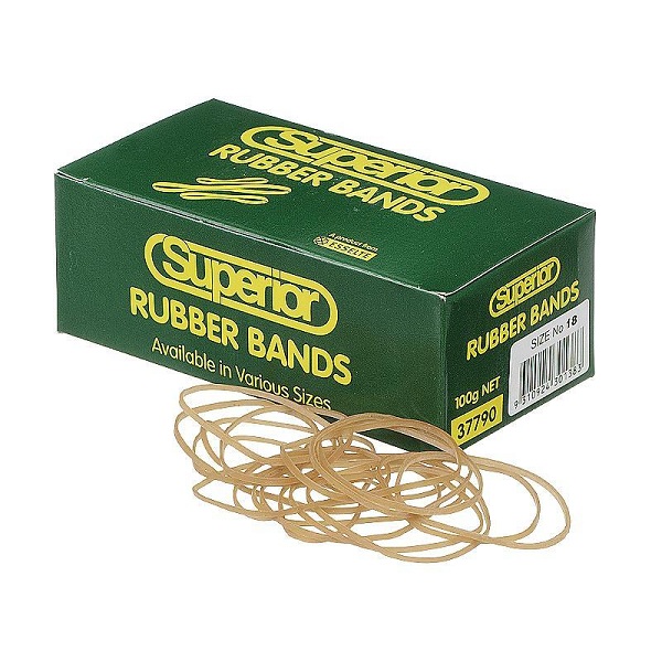 100g Rubber Bands No.18