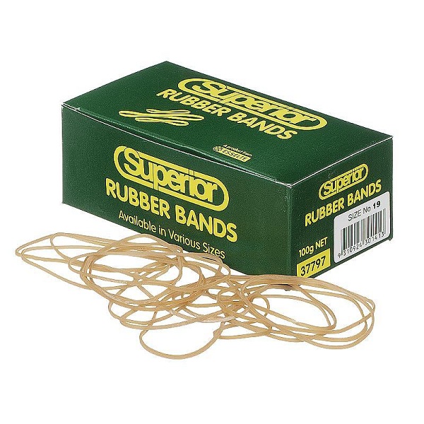 100g Rubber Bands No.19