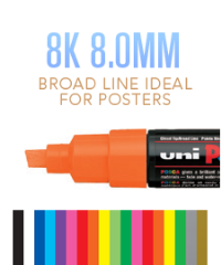 Uni POSCA Markers PC-8K Broad