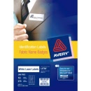 AVERY® L4784 Self Adhesive Fabric Name Badges 63.5 x 29.6 mm (959170)