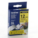 Brother® P-Touch TZ Tape 12mm x 8m Black/Yellow TZ-631 (TZe-631)
