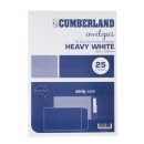 CUMBERLAND Envelopes Strip Seal 324 x 229mm C4 White Heavyweight Pk25 (912339)