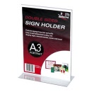 Deflecto® A3 Double Sided Menu / Sign Holder Portrait 48001