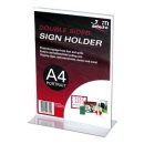 Deflecto® A4 Double Sided Menu / Sign Holder Portrait 47801