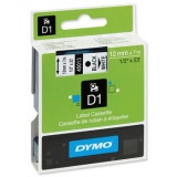 DYMO® D1 Tape 12mm x 7m Black/White (SD45013)