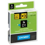 DYMO® D1 Tape 12mm x 7m Black/Yellow (SD45018)