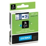 DYMO® D1 Tape 12mm x 7m Blue/White (SD45014)