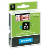 DYMO® D1 Tape 12mm x 7m Red/White (SD45015)