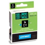 DYMO® D1 Tape 19mm x 7m Black/Green (SD45809)