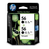 HP No.56 Ink Cartridge Black Twin Pack CC620AA