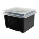 ITALPLAST 32 Litre Storage Box greenR Black Recycled I307GR
