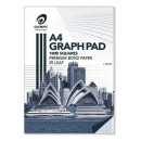 Olympic A4 Graph Pad 1mm Squares Premium Bond Paper 25 Leaf 141370
