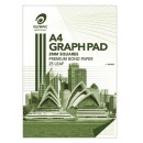 Olympic A4 Graph Pad 2mm Squares Premium Bond Paper 25 Leaf 141372