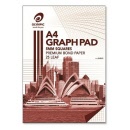 Olympic A4 Graph Pad 5mm Squares Premium Bond Paper 25 Leaf 141373