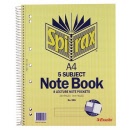 Spirax 596 A4 5-Subject Note Book 250 Pages 43111
