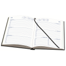 COLLINS Sterling A5 Week to an Opening Desk Diary Black 384.P99