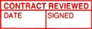 Xstamper® 1544 CONTRACT REVIEWED | DATE | SIGNED Red (5015442)