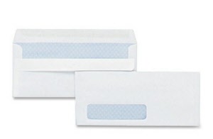 Business Correspondnence White Windowface Envelopes