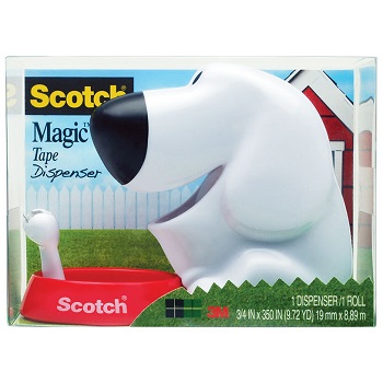  Scotch Magic Tape Dispenser - 1 C38 Scotch Dispenser with 3  Rolls of Scotch Magic Tape - Holds Tape Up to 19 mm x 33 m - Refillable  Sticky Tape Dispenser