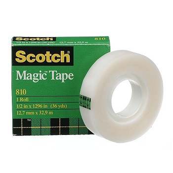 Scotch Magic Tape, Invisible, 12 Tape Rolls 