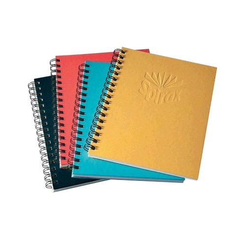 A5 tinted spiral notebook 9mm ruling with margin