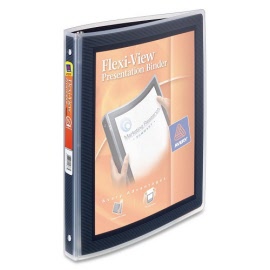 AVERY® Flexi-View Presentation Binder 2-Ring A4 Black 15767