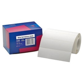 AVERY® Roll Address Labels 125 x 36mm White Bx500 937110