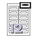 AVERY® L7655-25 Audio Cassette Laser Labels 12/Sheet 959017