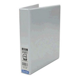BANTEX 2 Ring A5 Insert Binder 25mm White (2531-207)