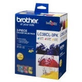 Brother LC38CL-3PK Ink Cartridge Value Pack
