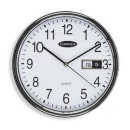 CARVEN Calendar Wall Clock 285mm Silver