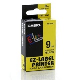 CASIO® EZ Label Tape Cartridge 9mm x 8m Black/Yellow XR-9YW