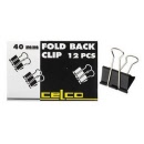 CELCO 41mm Foldback Clips Bx12 (FBC41)