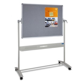 Communicate™ Mobile Combo Whiteboard / Noticeboard 1200 x 900mm VM1290C