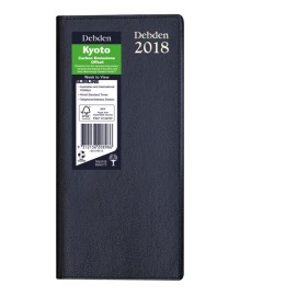 DEBDEN Kyoto Slimline Week to Opening Desk Diary 3601.P99