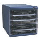 DELI 5 Drawer Document Cabinet Blue/Grey 9795
