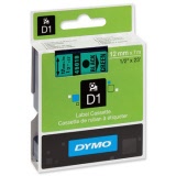 DYMO® D1 Tape 12mm x 7m Black/Green (SD45019)