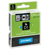 DYMO® D1 Tape 9mm x 7m Black/Clear (SD40910)
