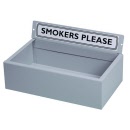 Esselte SWS Smokers Please Metal Tidy Grey 45815
