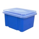 ITALPLAST 32 Litre File Storage Box Fruit Blueberry I307FBB