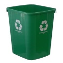 ITALPLAST 32-Litre 'Recycling Materials Only' Waste Bin Green I180RCG