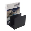ITALPLAST Metal Book Rack Black I401