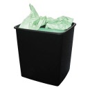 Italplast Waste Bin 15 Litre greenR I80 Black Reycled