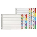 MARBIG Plastic Tab Coloured Dividers A3