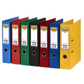 MARBIG PE Linen Lever Arch File A4 Standard Colours 66010xx