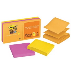 Post-it® Super Sticky Pop-up Notes R330-6SSUC Rio de Janeiro 76 x 76mm