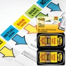 3M Post-It Printed Message Flags 680-SH2 'SIGN HERE'