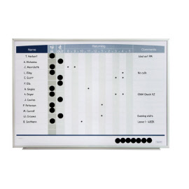 Quartet® Matrix Personnel In/Out Board 580 x 410mm (QT33704)