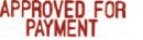 Shiny™ Pre-inked Stamp APPROVED FOR PAYMENT Red SEN1552