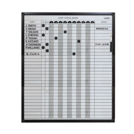 Visionchart™ 30 Name Staff Status Board 737 x 615mm VSB030